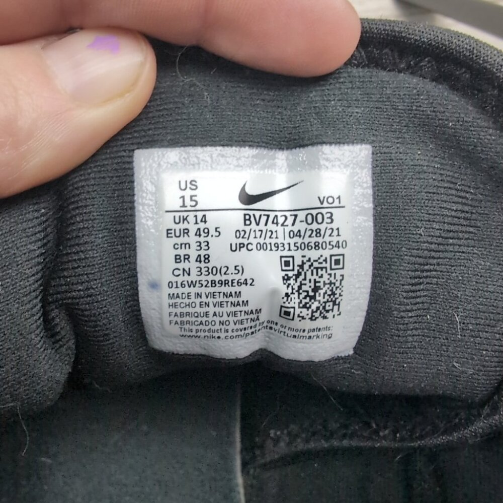 Nike Lebron Witness 4 Black Sneakers BV7427 Size 15 - Picture 2 of 7